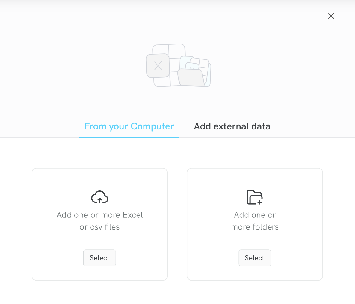 Upload files from your computer